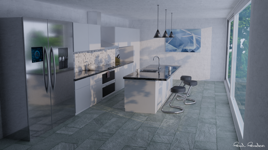First kitchen.