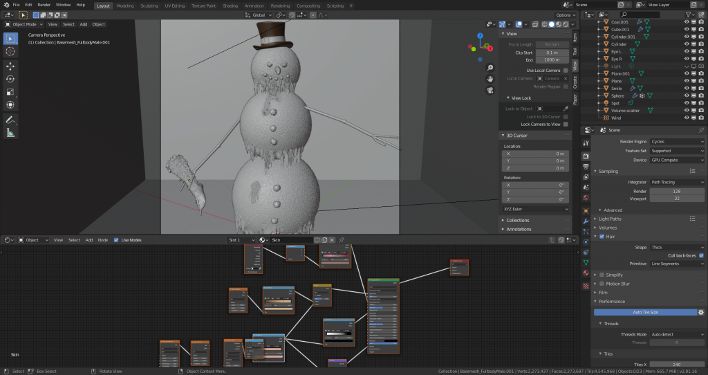 Snow creep - workbench.


