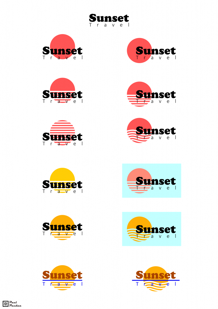 Sunset Travel - how did I got the end result.