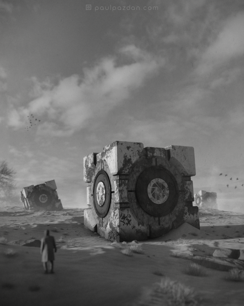Aperture Science - bw.