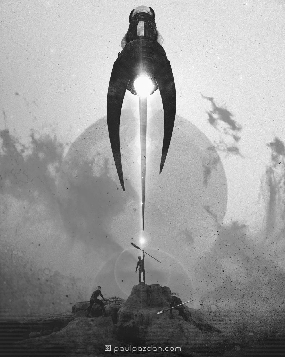 Chosen by the Gods  - bw.